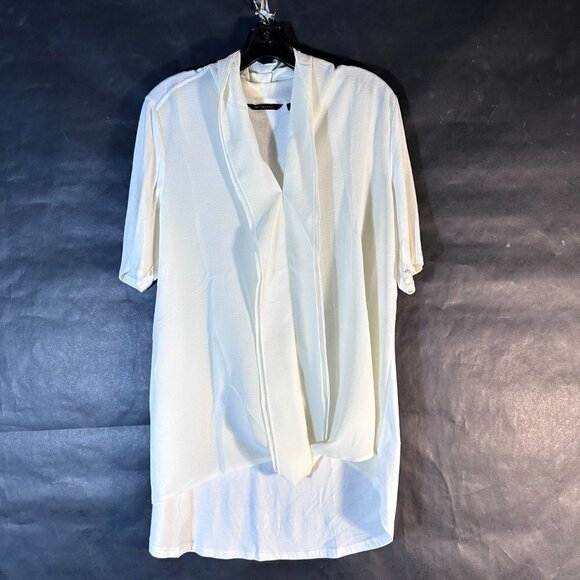 H by Halston Size Large Blouse Flowy Short Sleeve Vintage EUC - Picture 2 of 5